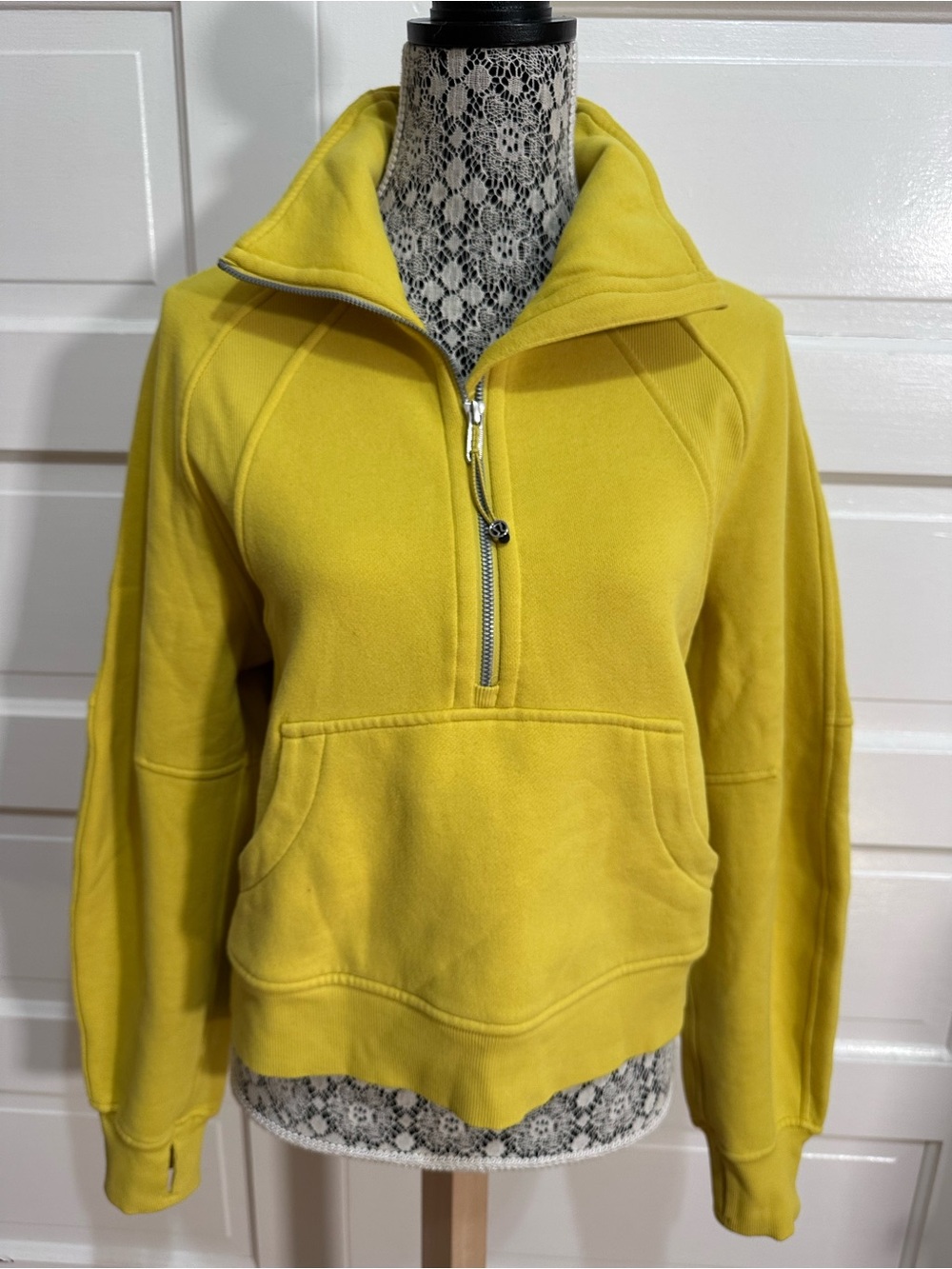 Lululemon Scuba Oversized Half-Zip Funnel Neck Size XS/S Soleil Soft $138